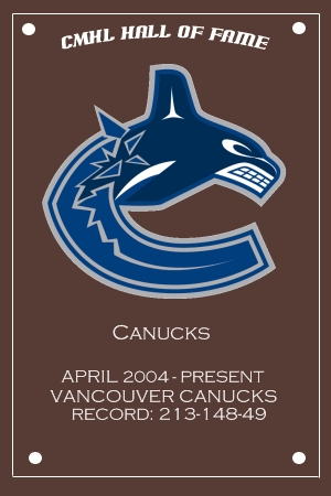 Canucks Hall of Fame Plaque